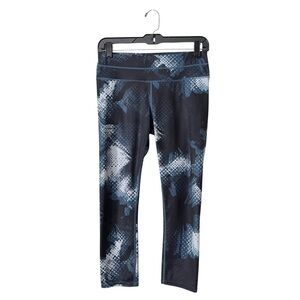 Athleta Sonar Cropped Leggings Women’s Size S Blue Electro Yoga Athletic Runner